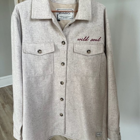 Button Down Shacket - Picture 1 of 3